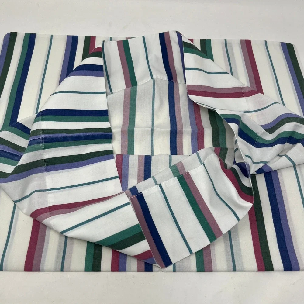 Wamsutta Supercale 100% Cotton Standard Pillowcase Set 2 Striped Multi-Color